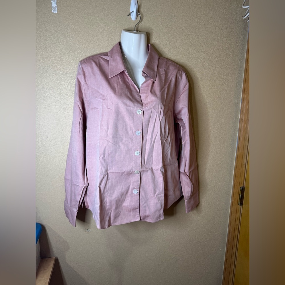 Coldwater Creek Light Pink Button-Down Shirt NWOT